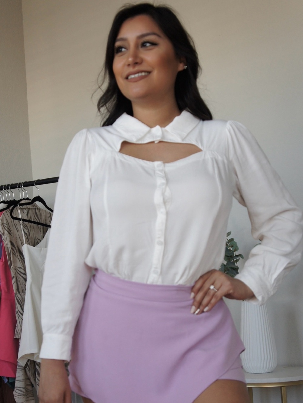 DO+BE Lavender Wrap Mini Skort - Picture 5 of 10